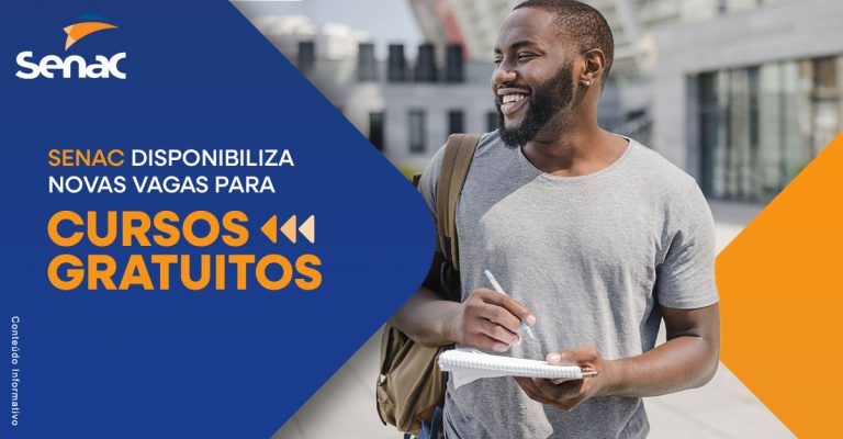 Cursos gratuitos ofertados pelo SENAC